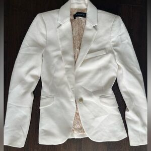 Zara White Thick Blazer